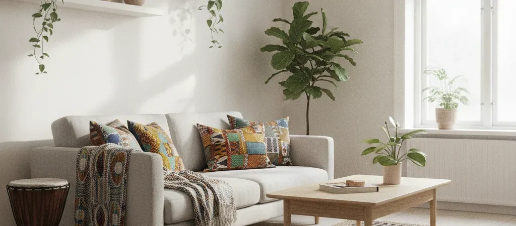 Salon nordic afro, inspirations et conseils déco 2026