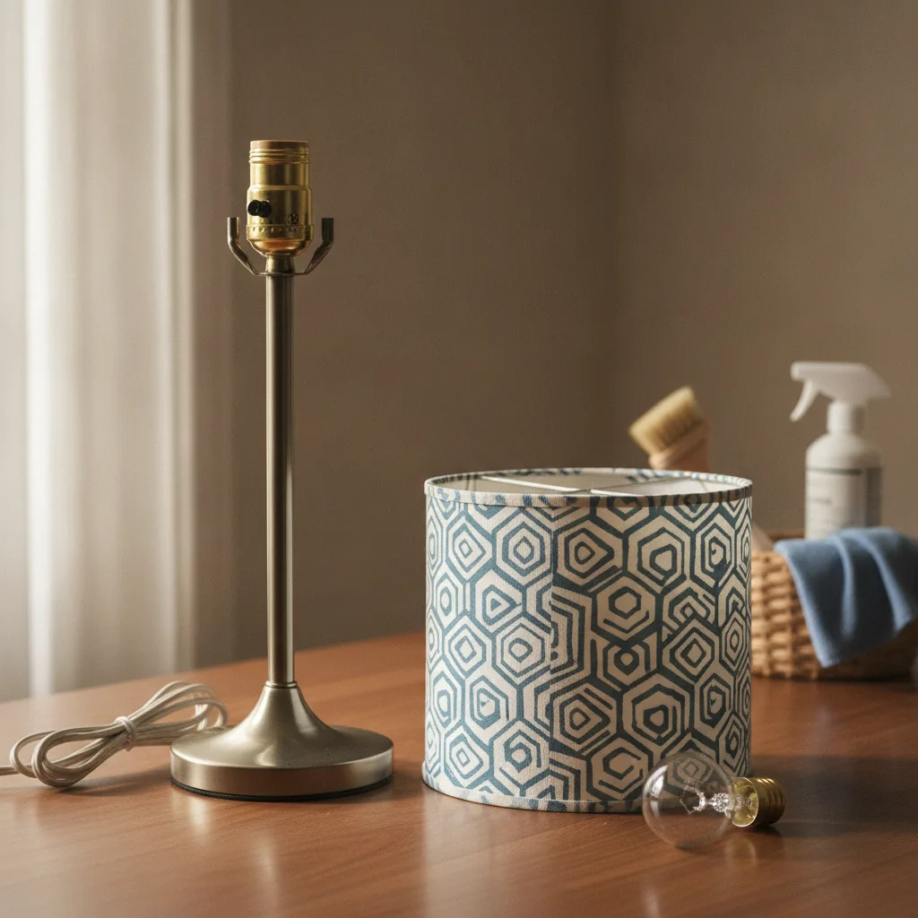 entretien tissu wax abat-jour