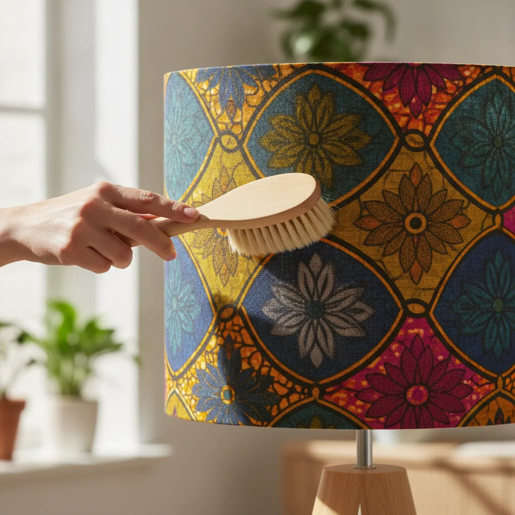 entretien tissu wax abat-jour
